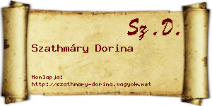 Szathmáry Dorina névjegykártya
